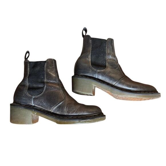 Dr Martens Cadence Boots Women's Size 9 Chelsea Platform Heel Pull On Shoes - Picture 5 of 10